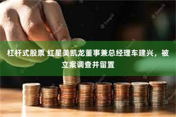 杠杆式股票 红星美凯龙董事兼总经理车建兴，被立案调查并留置
