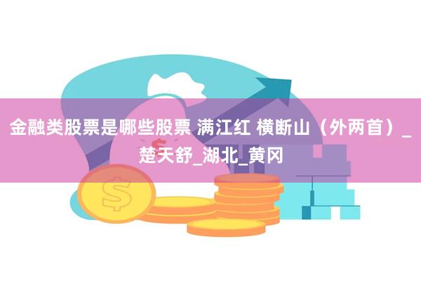 金融类股票是哪些股票 满江红 横断山（外两首）_楚天舒_湖北_黄冈