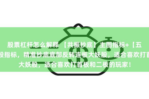 股票杠杆怎么解释 【共振抄底】主图指标+【五线共振】副图/选股指标，精准抄底底部反转连板大妖股，适合喜欢打首板和二板