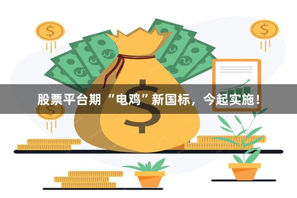 股票平台期 “电鸡”新国标，今起实施！
