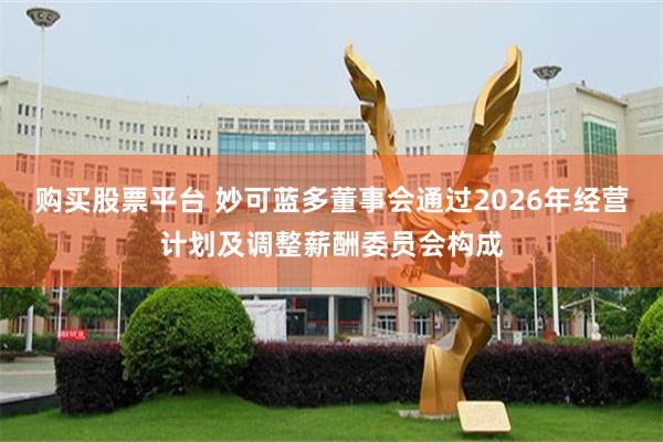 购买股票平台 妙可蓝多董事会通过2026年经营计划及调整薪酬委员会构成