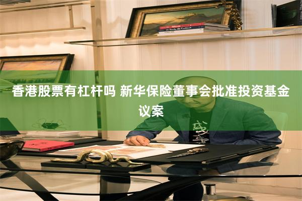 香港股票有杠杆吗 新华保险董事会批准投资基金议案