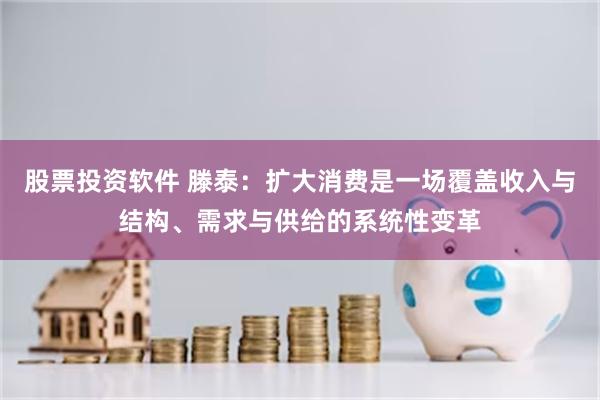 股票投资软件 滕泰：扩大消费是一场覆盖收入与结构、需求与供给的系统性变革