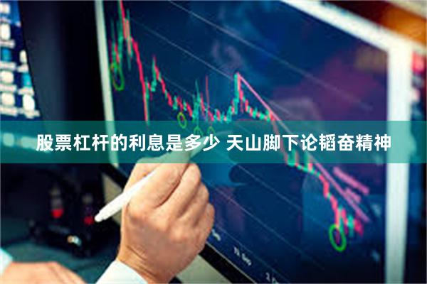 股票杠杆的利息是多少 天山脚下论韬奋精神