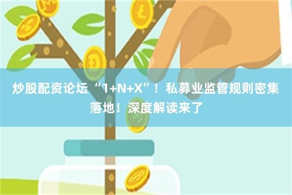 炒股配资论坛 “1+N+X”！私募业监管规则密集落地！深度解读来了