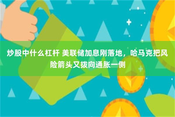 炒股中什么杠杆 美联储加息刚落地，哈马克把风险箭头又拨向通胀一侧