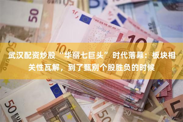 武汉配资炒股 “华丽七巨头” 时代落幕：板块相关性瓦解，到了甄别个股胜负的时候